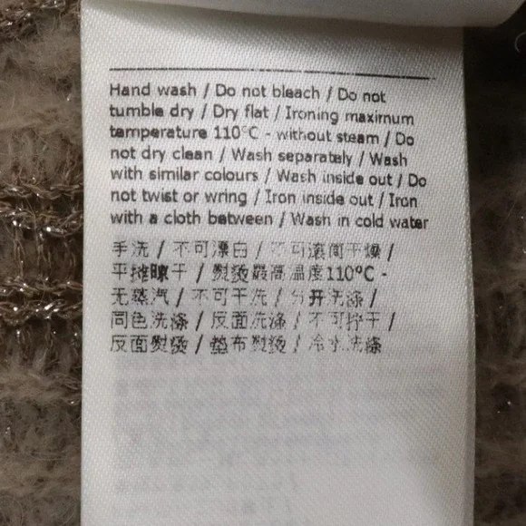 Alessia Santi Floral Jacquard Knit Sweater Italian Made Sparkle Boxy Fit - Picture 13 of 13